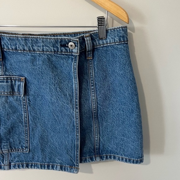 ABERCROMBIE MINI DENIM CARGO SKIRT SIZE 12 - Picture 6 of 11
